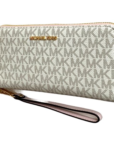 michael michael kors boxed metallic signature travel continental wallet